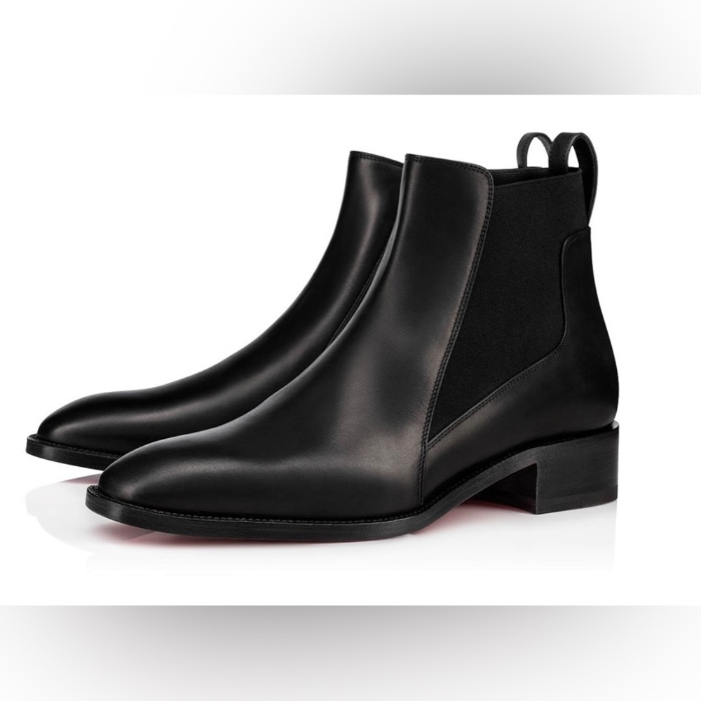 Christian Louboutin Marmada Flat Calf Ingrassato EU39.5, Black